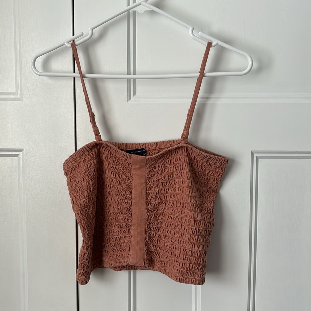 American Eagle Size Large Burnt Orange Top